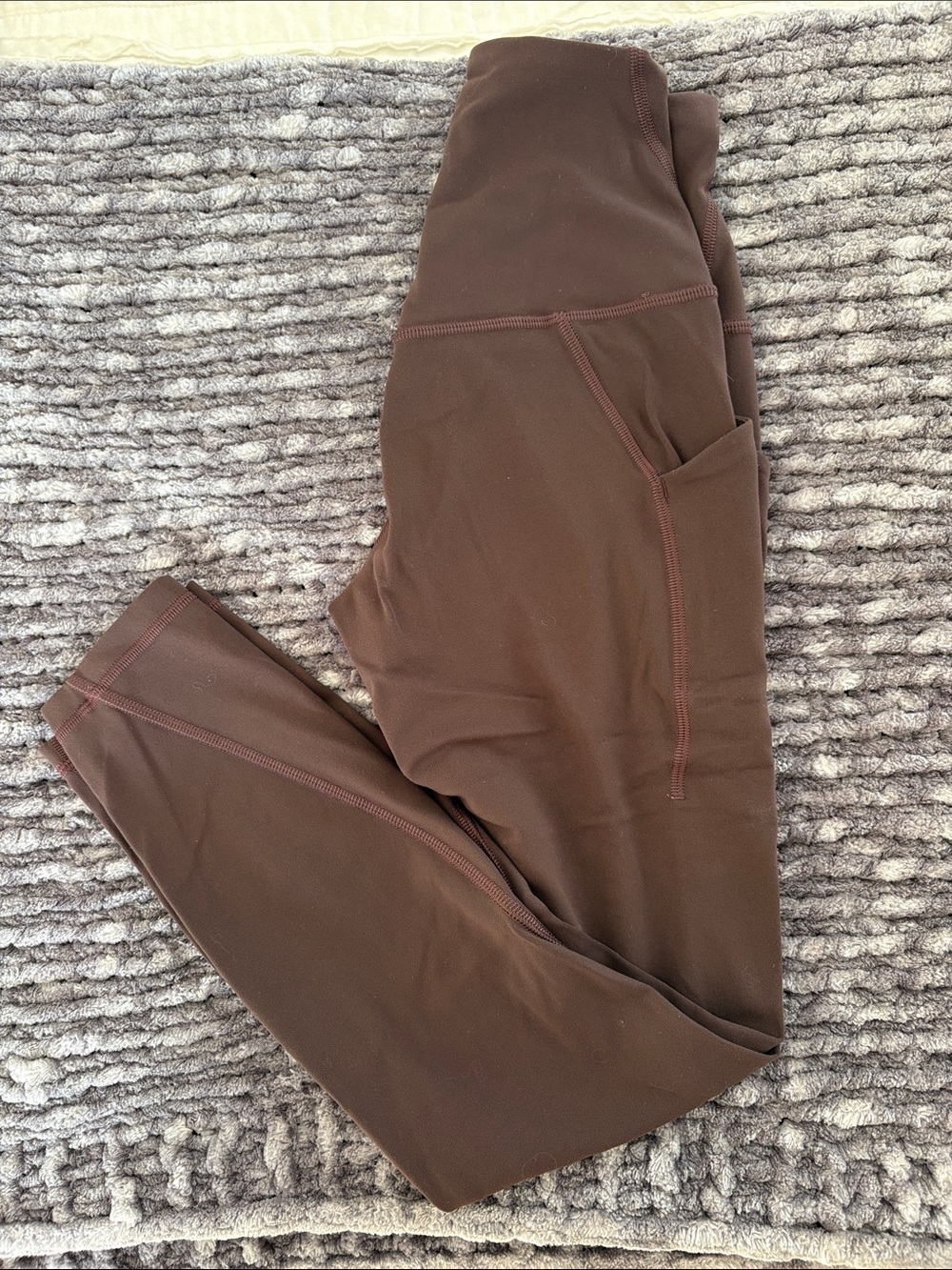 lululemon athletica Brown Leggings with Side Pocket